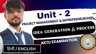 Idea Generation  Idea Generation Process  Project Management And Entrepreneurship  Unit 2  AKTU [upl. by Sordnaxela621]