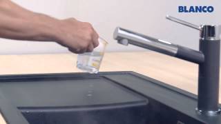 How to clean and care for a BLANCO sink made of SILGRANIT PuraDur [upl. by Lavelle950]