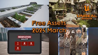 Unreal Engine free assets March 2024 [upl. by Kennie415]