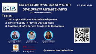 Copy of GST Applicability in Case of Plotted Development Revenue Sharing [upl. by Orapma]