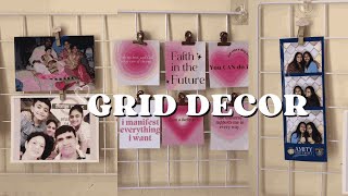 Room Makeover Decorating My Grid Wall PART1 hostelroomdecor hostelroomdecor [upl. by Skantze]