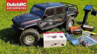 HobbyWing QuickRun WP1080 ESC  Axial SCX10 III Upgrades Series [upl. by Eillim]