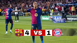 Barcelona vs Bayern Munich  41  extended highlights and goals  UCL 2024 [upl. by Wilonah]