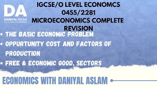 O levelIGCSE Economics 22810455 Microeconomics Revision Day 6 [upl. by Gabbi]