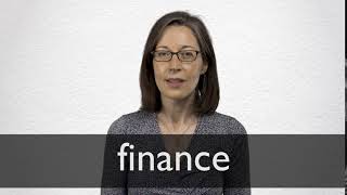 How to pronounce FINANCE in British English [upl. by Inalak338]