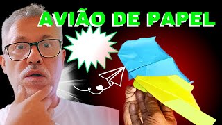 O Avião de Papel Mais Rápido e Fácil de Fazer com vídeo tutorial [upl. by Peter]