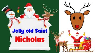 Jolly Old Saint Nicholas With Lyrics  Happy Christmas  Christmas Songs  Christmas Sparkle [upl. by Atinuj816]