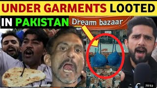 VIRAL VIDEO PAKISTANI PUBLIC LOOTED DREAM BAZAR MALL IN KARACHI CIVIL WR LIKE SITUATION IN PAK [upl. by Aninad951]