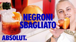 AJs Perfect Negroni Sbagliato with prosecco in it  Absolut Drinks with AJ [upl. by Acsisnarf]