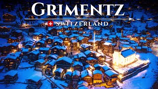 GRIMENTZ Most beautiful WINTER VILLAGE of Switzerland Alpine Wonderland Town Travel Guide [upl. by Afnin]