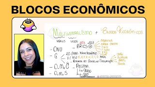 ENEM Aula 4 e 5 MULTILATERALISMO  Blocos Econômicos Nafta USMCA Mercosul e União Europeia [upl. by Montford992]