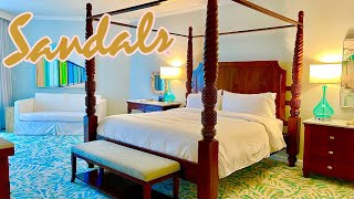 Sandals Royal Bahamian RENOVATED Room Tour West Bay Oceanview Penthouse Club Level Suite 1614 [upl. by Hairacaz]