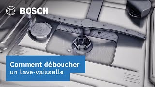 Comment déboucher la pompe de vidange du lave vaisselle Bosch   Bosch Electroménager France [upl. by Reinwald]