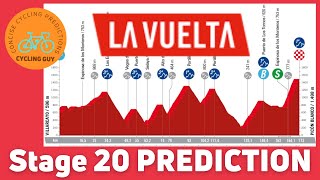 Vuelta a Espana 2024 Stage 20  PREVIEW  FAVOURITES  PREDICTION [upl. by Efron899]