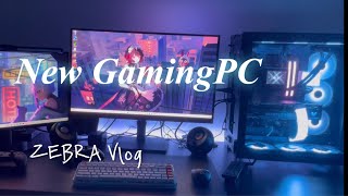 【VLOG】Desk setupNewゲーミングPC🖥️ [upl. by Ellicec]