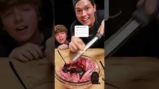 bayashi steak dinner BayashiTV cooking recipe eating asmr funny teeth mukbang food [upl. by Alegnad244]