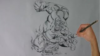 How to Draw Hulk  Marvel Comic [upl. by Nimra]