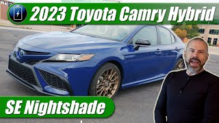 2023 Toyota Camry SE Nightshade Hybrid Quick Drive [upl. by Aecila506]