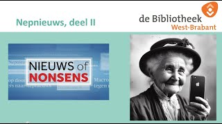 Webinar Nepnieuws deel 2  Bibliotheek WestBrabant [upl. by Georas]