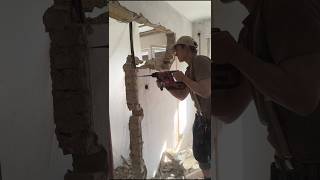 DoppeltürDurchbruch werkstatt holzwerken handwerk werkstatt diy holz abriss renovation [upl. by Eedissac]