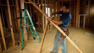 BUILDING SKILLS Framing tip  How to straighten a wall [upl. by Rehttam]