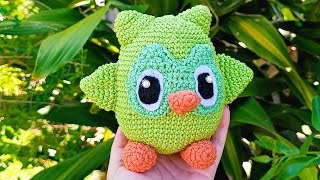 Fiz o Duolingo Amigurumi 😍 Veja o resultado 💓 [upl. by Aniri]