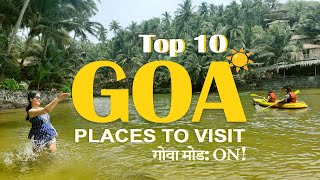 Goa Tourist places  Places to visit in Goa  Top 10 things to do in Goa  Goa Trip ☀️ [upl. by Gujral300]