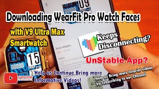 WearFit Pro App  Downloading Watch Faces Custom Watch Faces  Problems Issues we Encountered [upl. by Nolyaw]