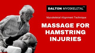 How to Massage Hamstring Injuries and Myofascial Adhesions [upl. by Latoyia999]