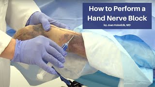 How to Perform a Hand Nerve Block  The CadaverBased Suturing Course [upl. by Jun379]