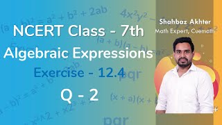 Class 7 Chapter 12 Ex 124 Q 2 Algebraic Expressions Maths NCERT CBSE [upl. by Eltsyek]