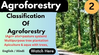 Classification of AF part  2  agri silvi pastoral system  scoringscience4120 [upl. by Neehsas]