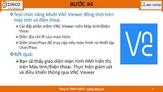 HDSD HMI WeintekKích hoạt tính năng Giám sátĐiều khiển từ xa qua VNC ViewerDACO 0904270880 [upl. by Elorac480]