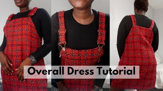 DIY Overall Dress  3 Years Anniversary Giveaway [upl. by Kilbride719]