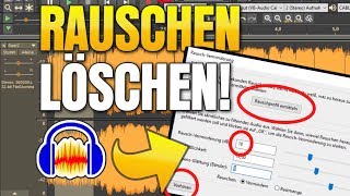 Rauschen Löschen Störgeräusche von Stimme in Audacity Entfernen [upl. by Matthia]