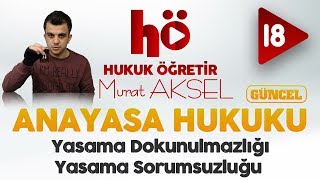 18  Yasama Dokunulmazlığı  Yasama Sorumsuzluğu  Anayasa Hukuku [upl. by Ezechiel870]