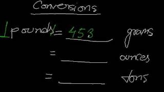 Conversion pounds to gramsouncestons [upl. by Cordelia160]