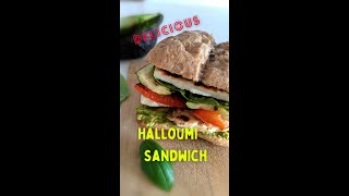 Delicious Lunch Idea  Halloumi Sandwich so easy to make [upl. by Nelyag903]