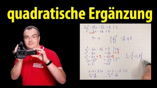 quadratische Ergänzung  ganz einfach erklärt  Lehrerschmidt [upl. by Rhoda]