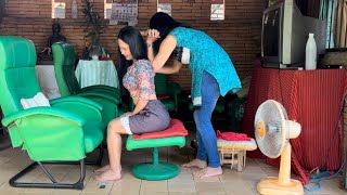 3 Great THAI FOOT BACK amp SHOULDER MASSAGE For Feet amp Back Pain Relief BY PROFESSIONAL [upl. by Rowney]