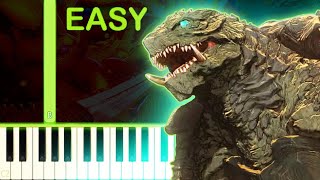 GAMERA REBIRTH THEME  EASY Piano Tutorial [upl. by Akena]