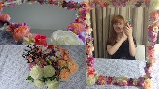 DIY Espelho com Moldura de Flores [upl. by Samella]