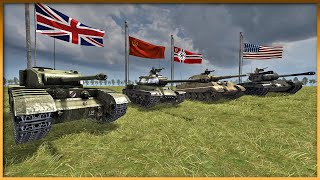 King Tiger vs Pershing vs IS2 vs Black Prince  Tank vs Tank Battle Royale PART  1 [upl. by Markowitz579]