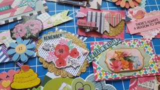 Make Embellishments from Scraps Stash amp Happy Mail [upl. by Gilmer]