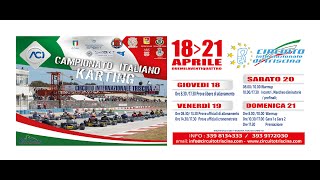 1° Prova del Campionato Italiano ACI Karting a Triscina 1821 Aprile 2024 [upl. by Chipman]