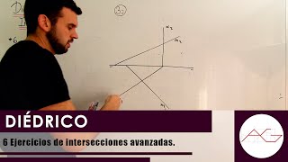 Diédrico 6 ejercicios de intersecciones avanzadas [upl. by Adelaide]