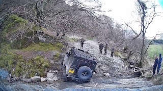 Land Rover Defenders OffRoad  Bastard Lane Greenlane [upl. by Ihsoyim]