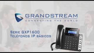 Telefonía IP Uso de Teléfonos Grandstream GXP1600 1610 1615 [upl. by Olleina]