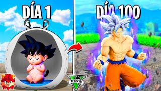 SOBREVIVÍ 100 DÍAS como GOKU en GTA 5  Dragon Ball mod [upl. by Collen567]