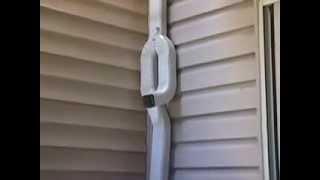 Downspout diverter for rain barrels [upl. by Eimmit569]